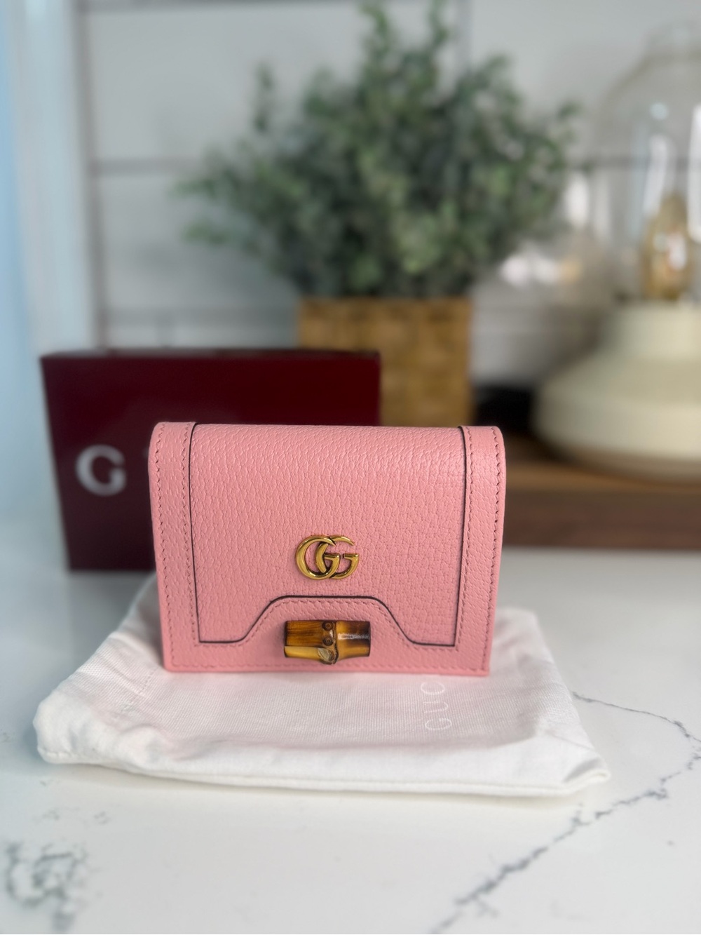 Authentic Gucci Diana Pink Wallet - Like New Good Condition